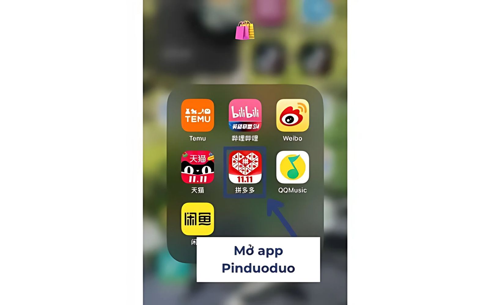 Bước 1: Truy cập vào app Pinduoduo