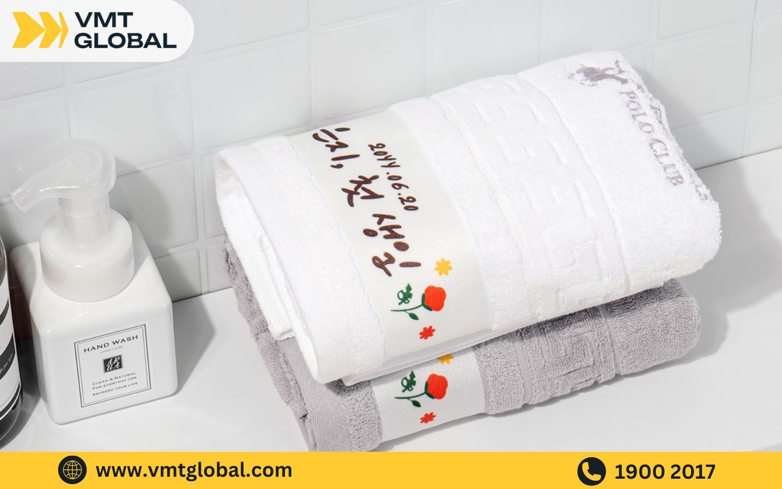 In khăn, thêu khăn theo yêu cầu được doanh nghiệp ứng dụng nhiều dịp khăn tắm thêu logo, in theo yêu cầu ứng dụng nhiều dịp