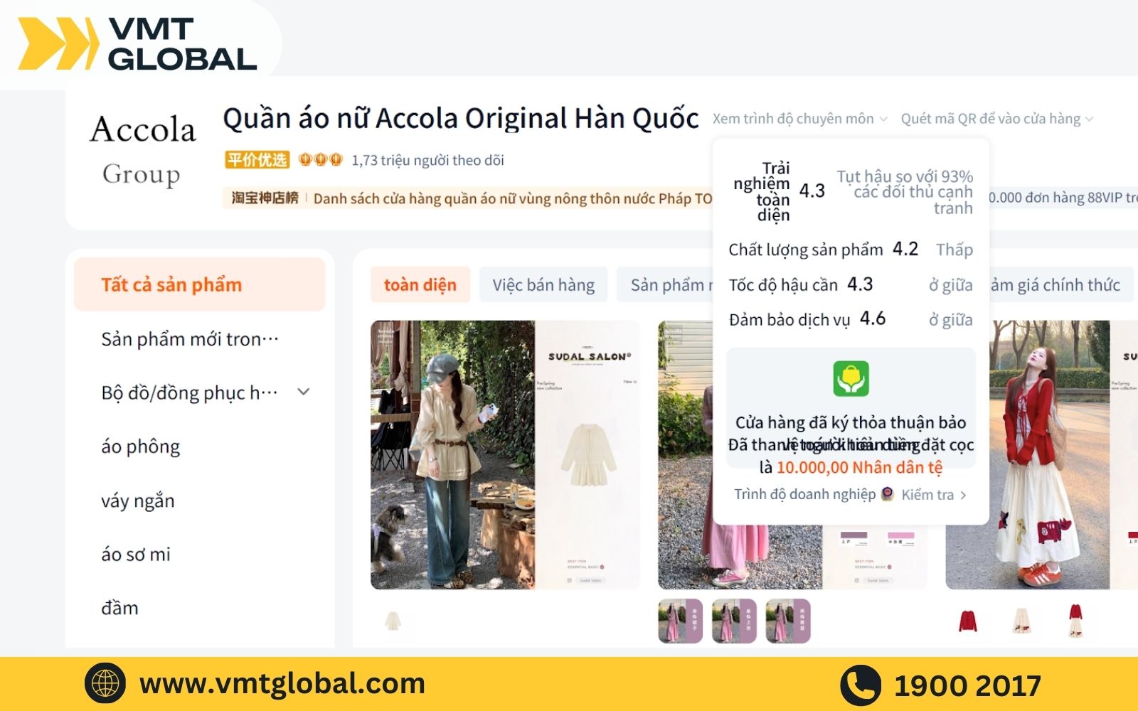 Kinh nghiệm nhập hàng nội địa China chọn shop có doanh thu cao