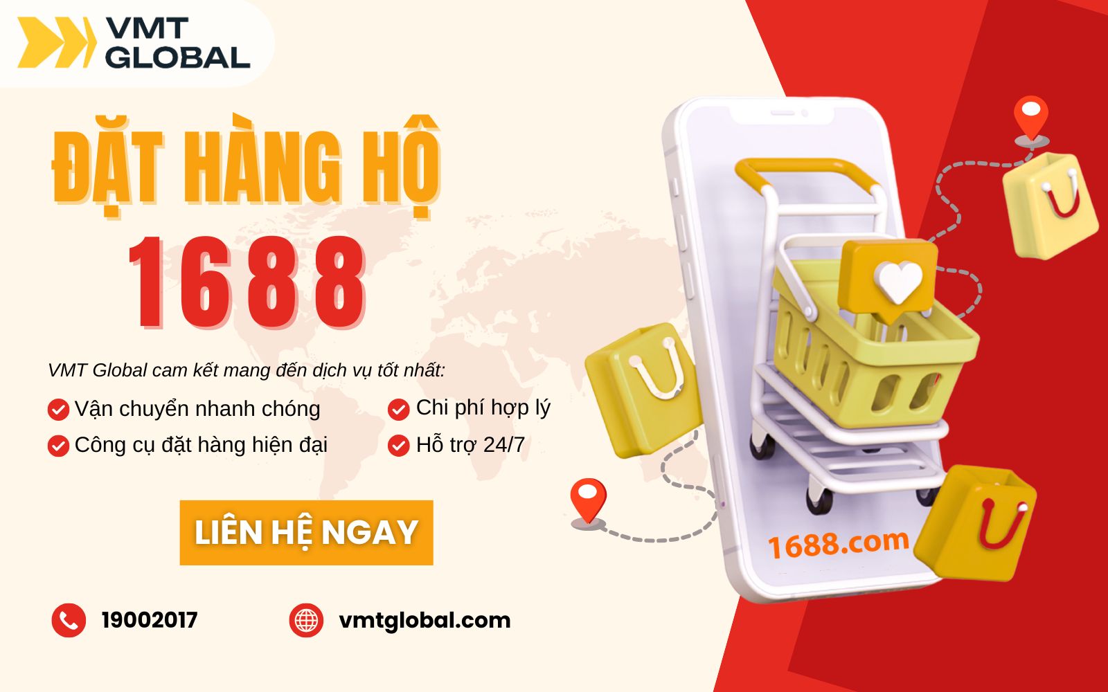 Nhập ngay nguồn hàng trên 1688 đơn giản, nhanh gọn với VMT