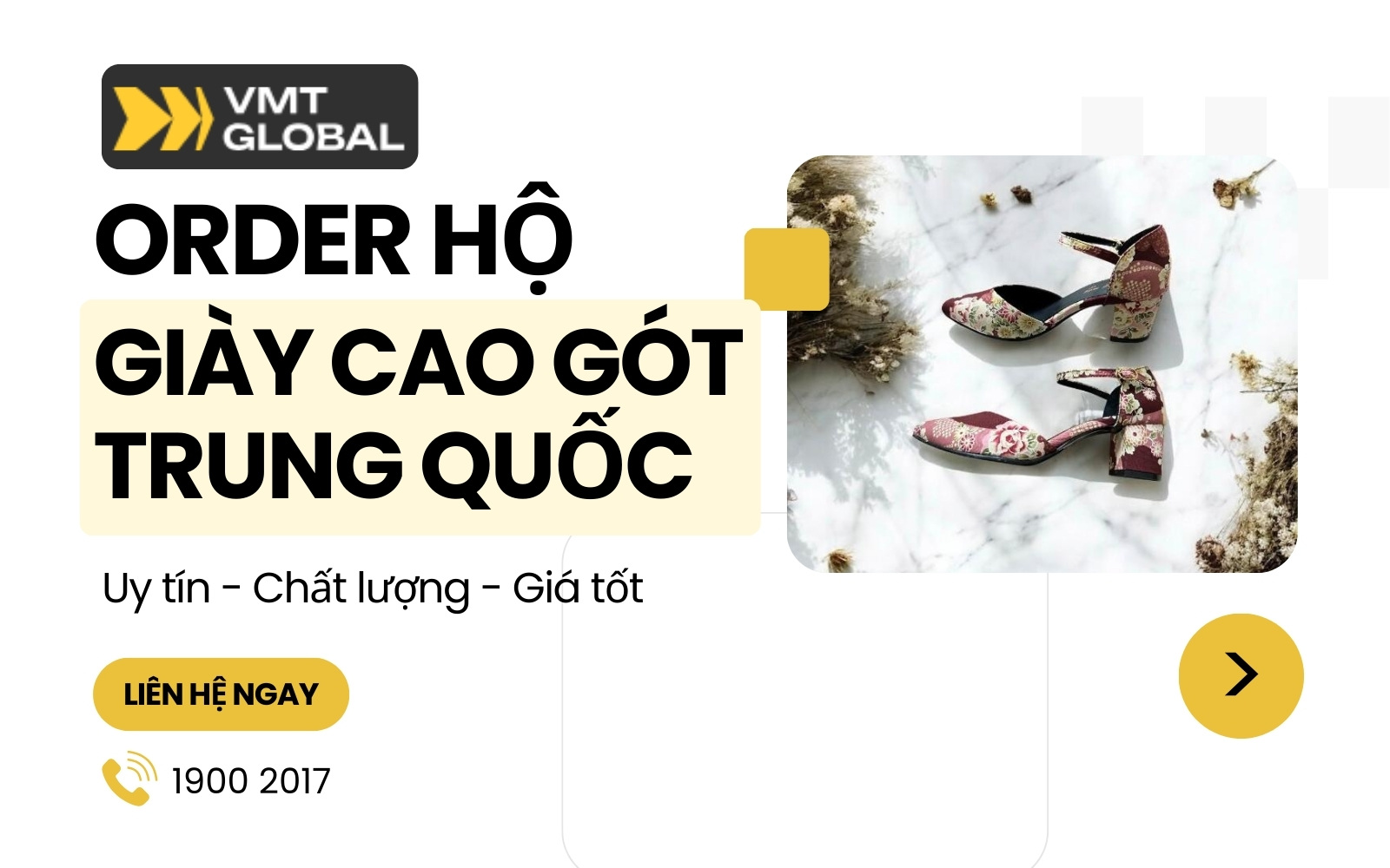 Dịch vụ nhập sỉ giày cao gót trung quốc tại VMT Global
