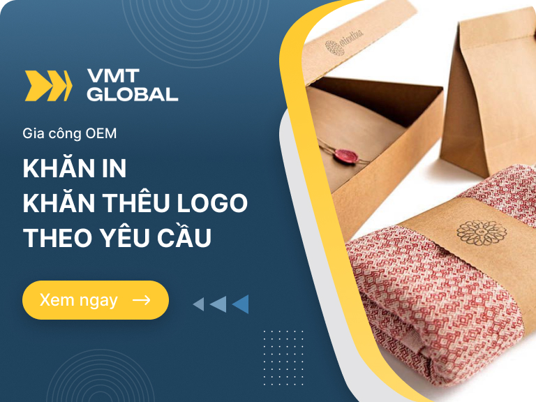 Nhận gia công khăn thêu logo theo yêu cầu làm quà tặng doanh nghiệp