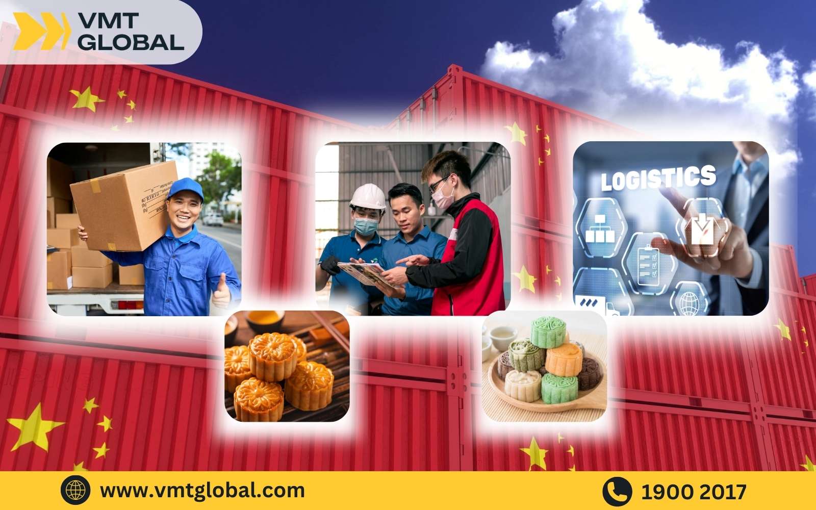 Sử dụng dịch vụ nhập sỉ bánh trung thu nội địa Trung trọn gói từ các đơn vị Logistics