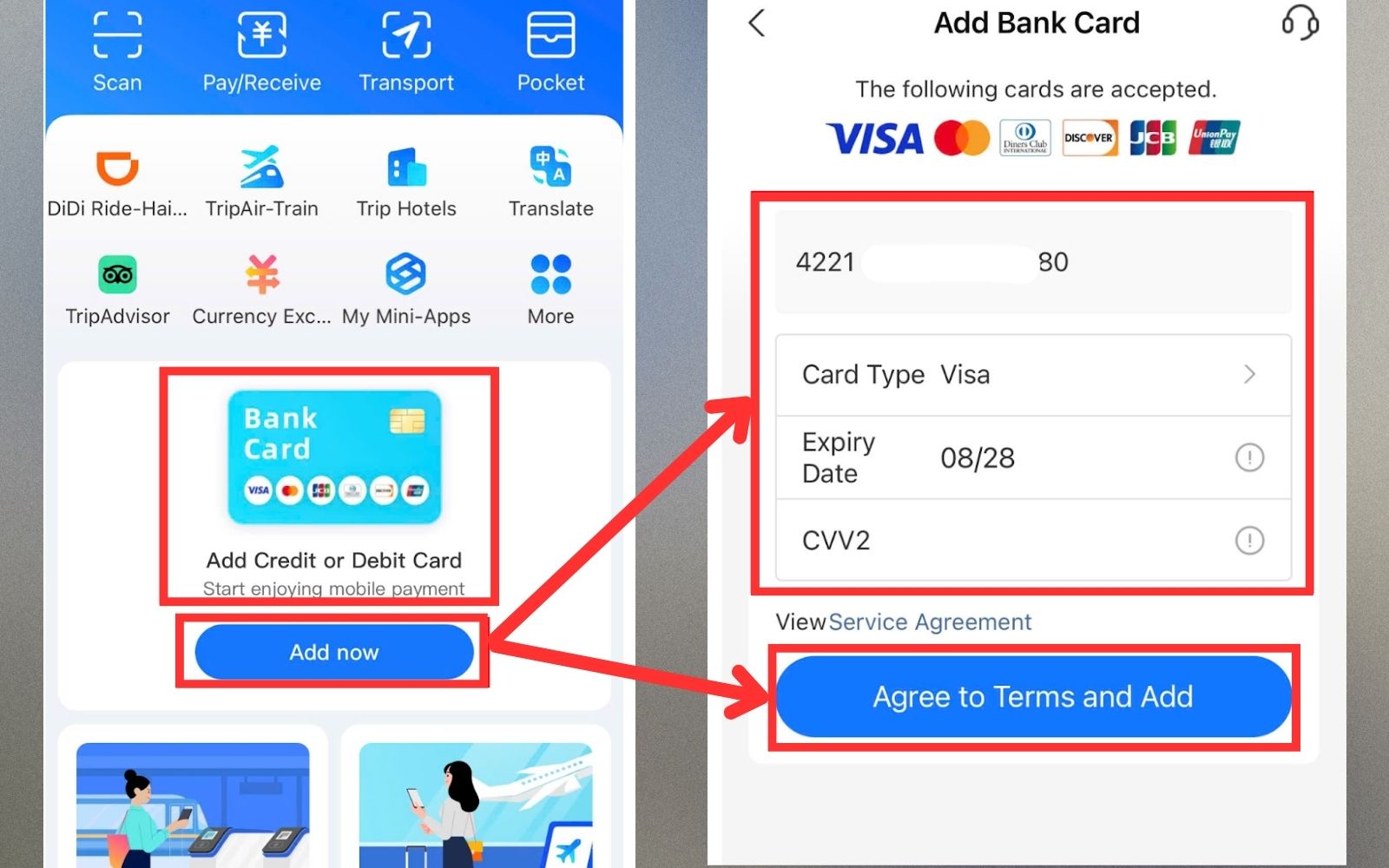 Liên kết tài khoản ngân hàng để thực hiện cách thanh toán trên Alipay Liên kết tài khoản ngân hàng để thực hiện cách thanh toán trên Alipay