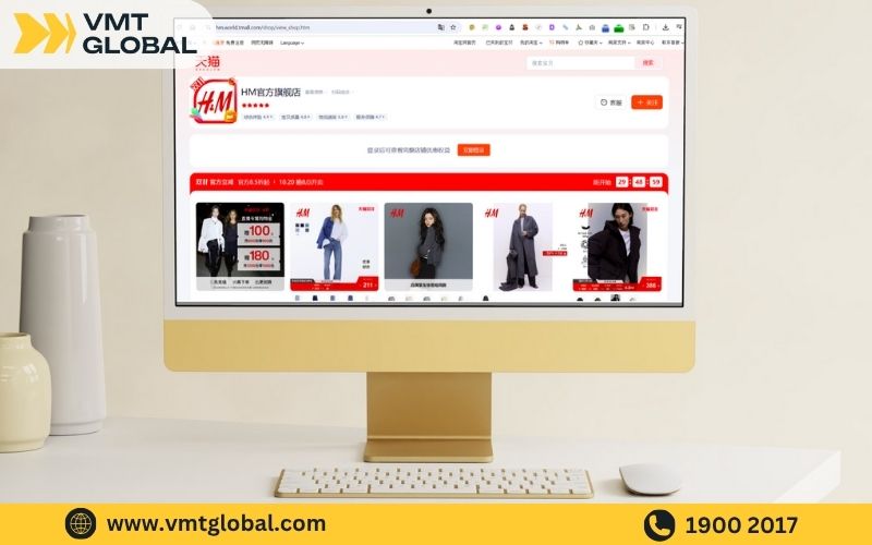 Mua hàng H&M China chính hãng từ sàn TMĐT Tmall