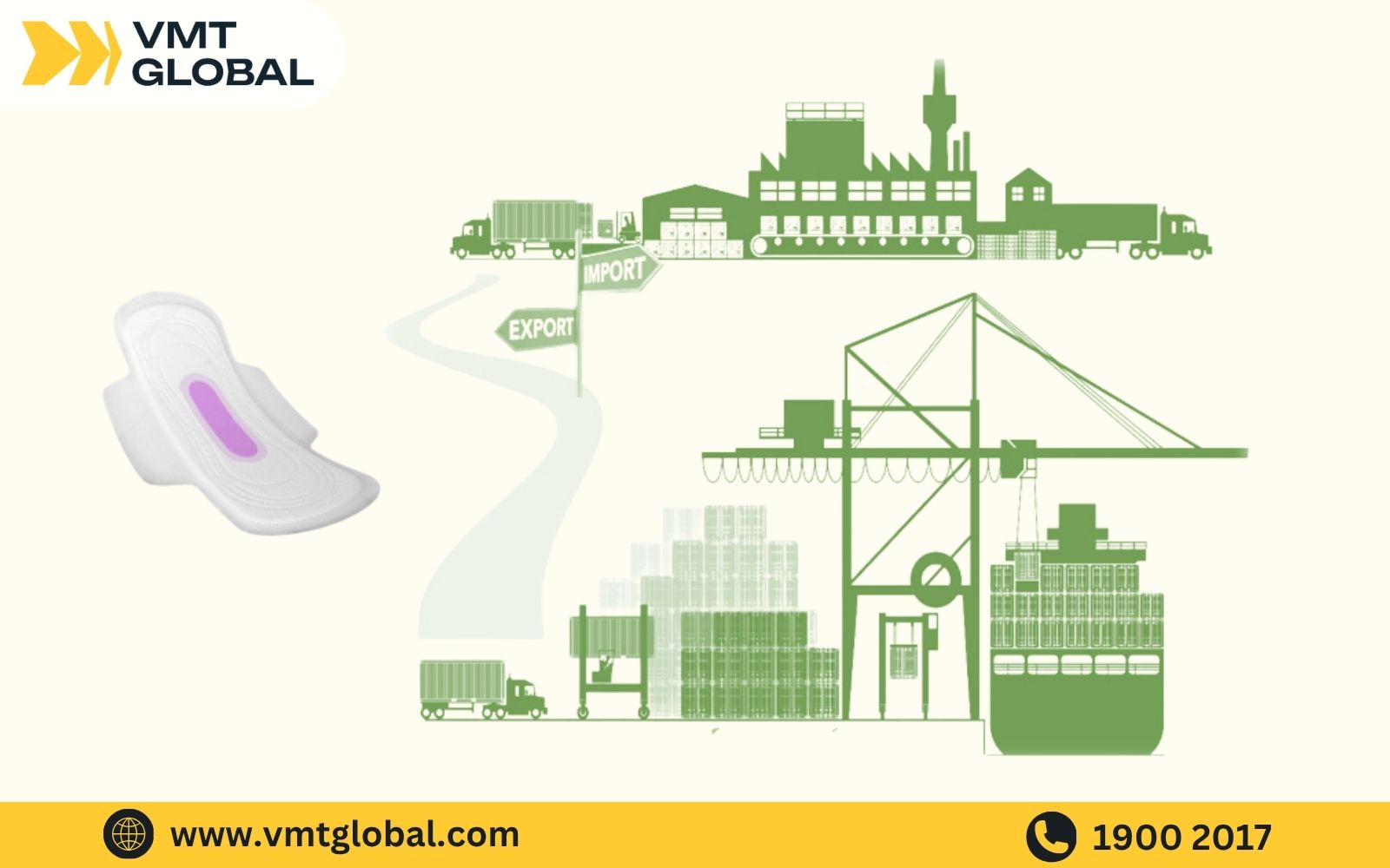 Quy định thủ tục nhập khẩu băng vệ sinh