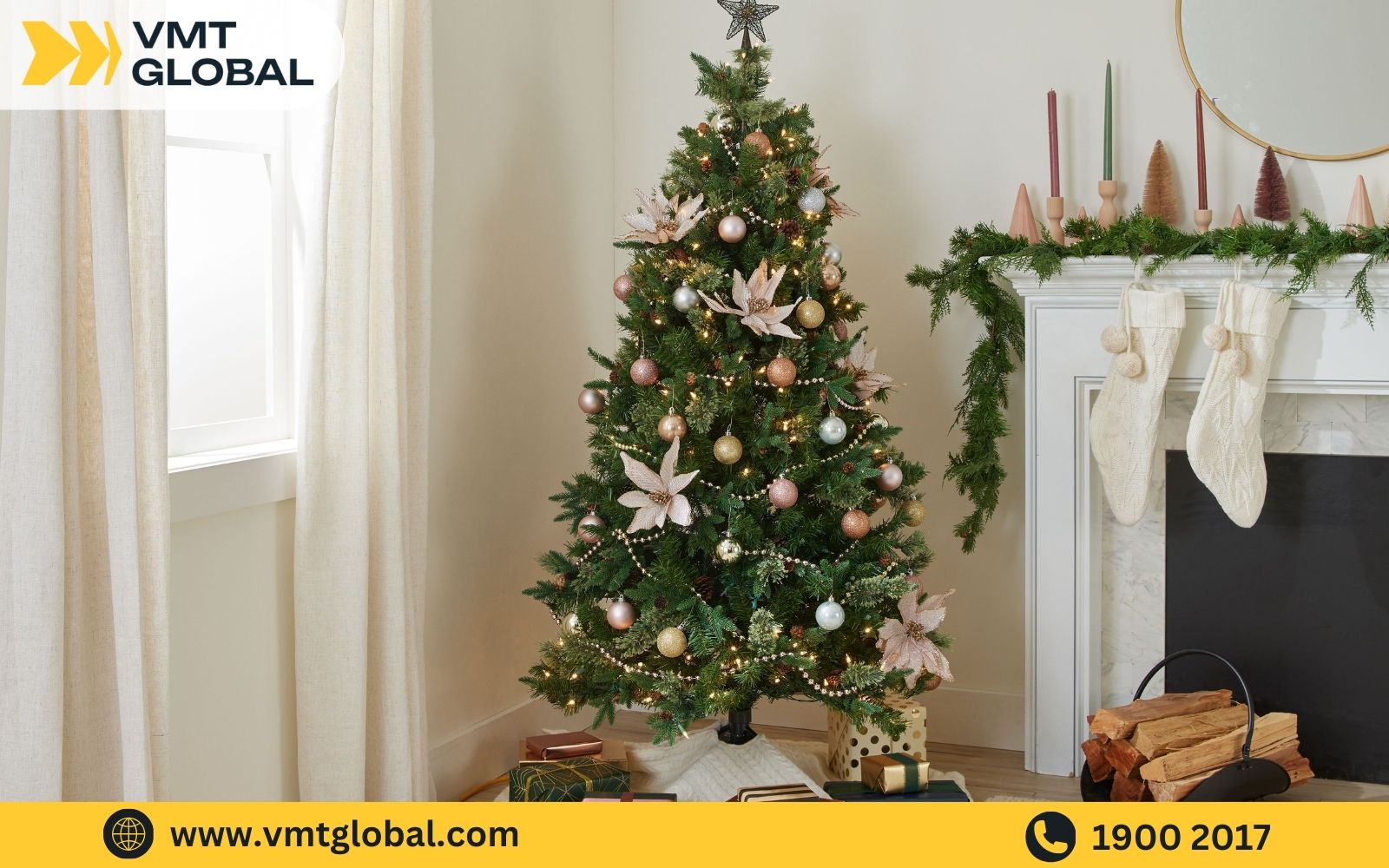 nguồn hàng phụ kiện trang trí giáng sinh cây thông noel