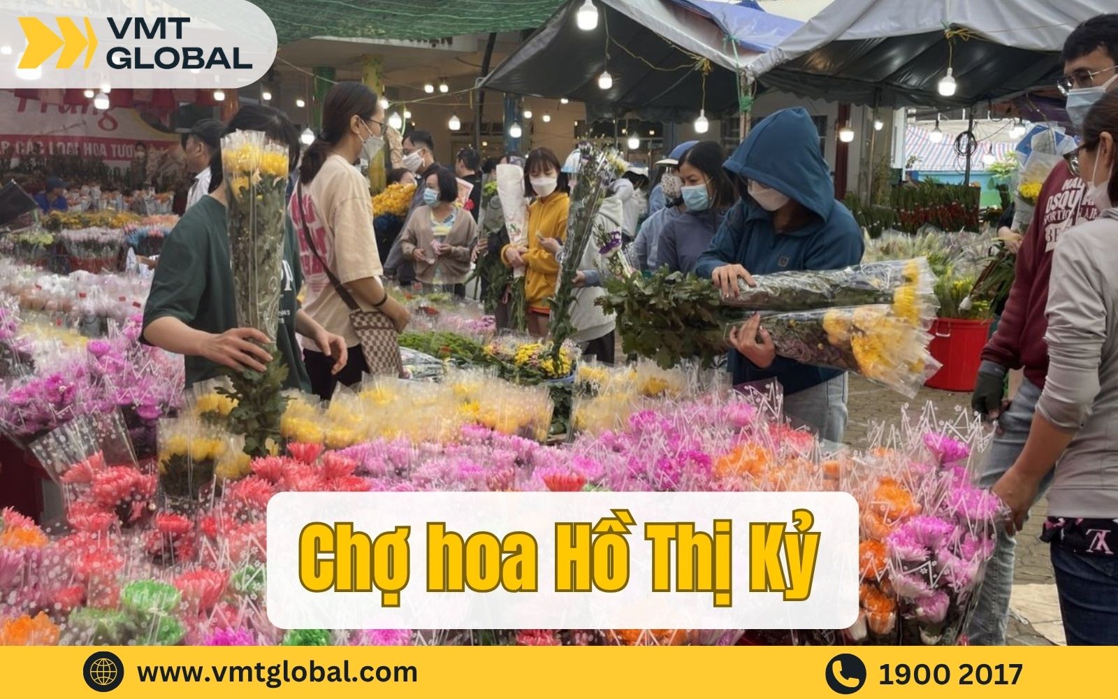 Chợ đầu mối hoa tươi Hồ Thị Kỷ 