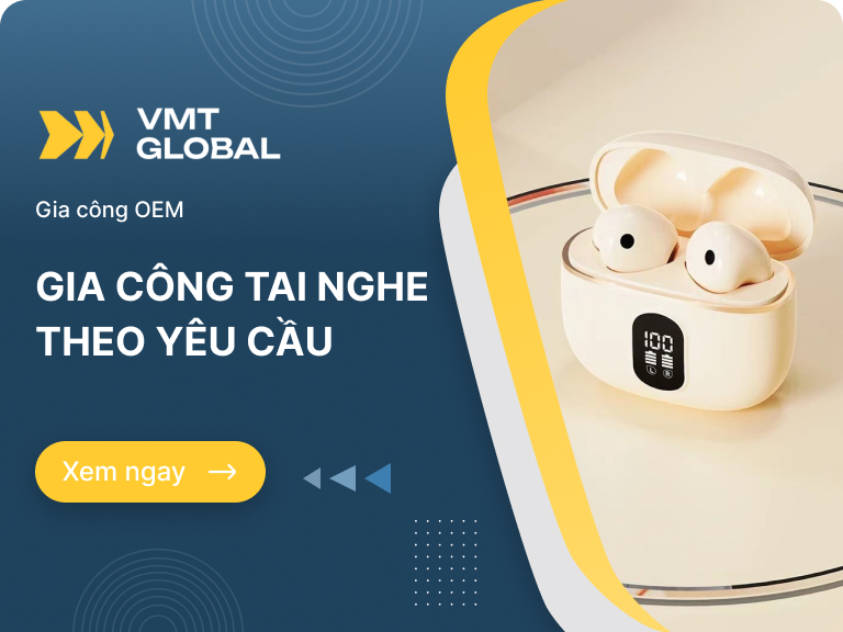 Xưởng gia công sản xuất tai nghe blutooth, tai nghe không dây theo yêu cầu