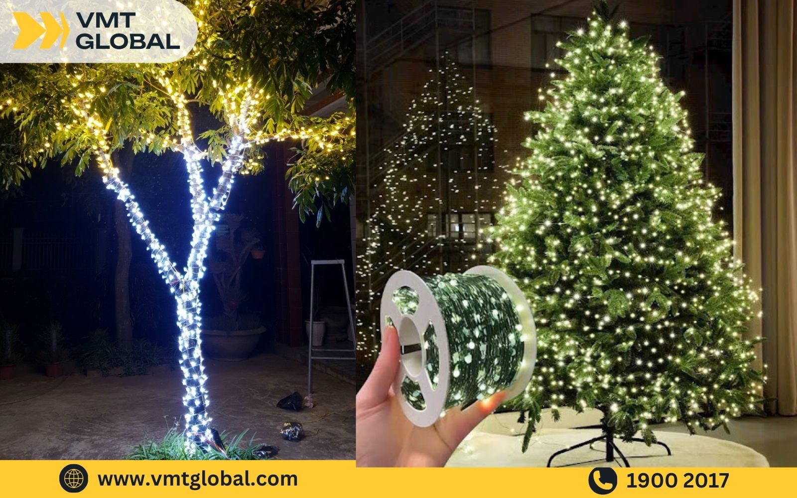 nhập sỉ đen led decor noel nhiều màu