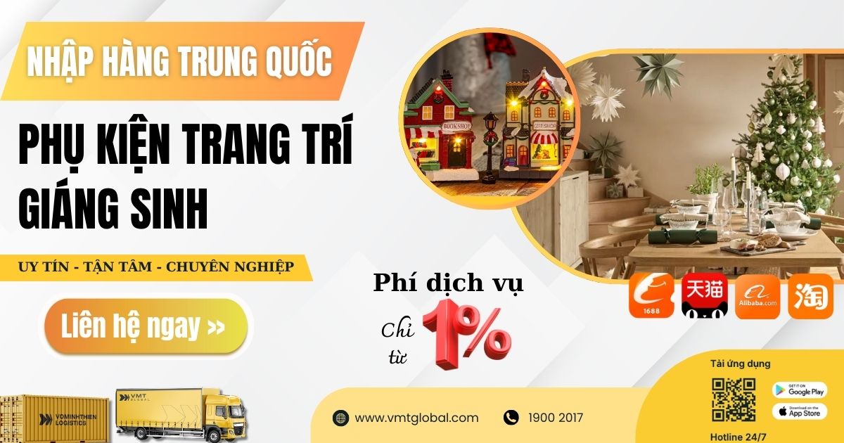 VMT Global - Đơn vị chuyên nhập sỉ nguồn hàng trang trí Giáng Sinh