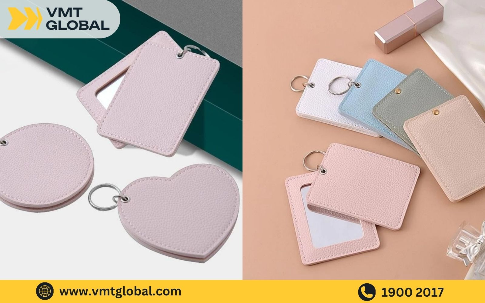 gia công gương trang điểm cầm tay bọc da gia công gương trang điểm cầm tay bọc da