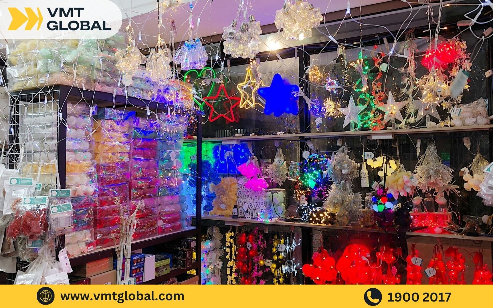 Lấy sỉ nguồn hàng đèn led trang trí noel tại chợ đầu mối Việt Nam