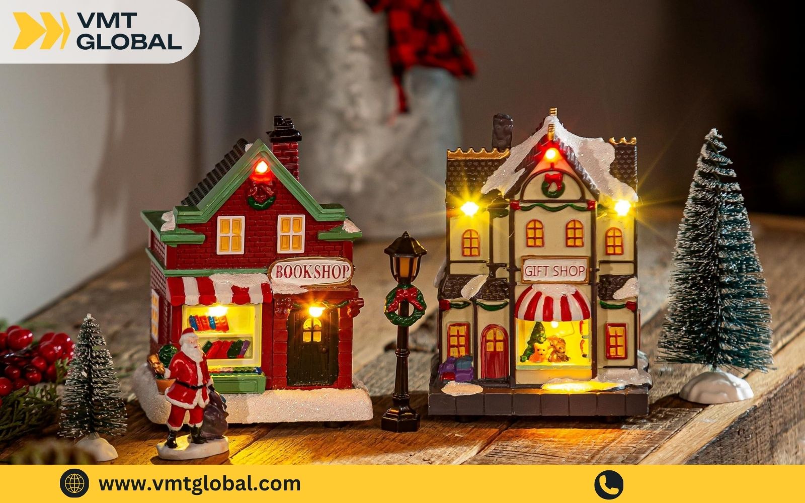 các phụ kiện trang trí noel mô hình nhà