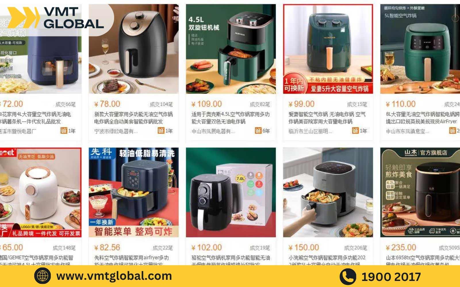 Mua sỉ đồ gia dụng trên các sàn TMĐT Trung Quốc