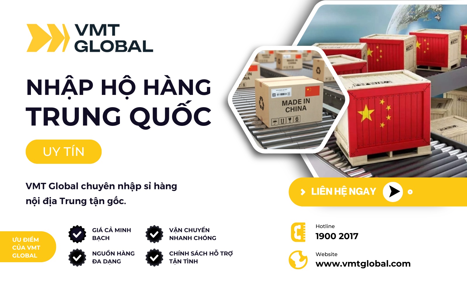 Nhập hàng Trung Quôc giá rẻ VMT Global