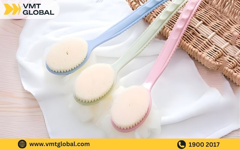 sản xuất bàn chải kỳ lưng lông nhân tạo