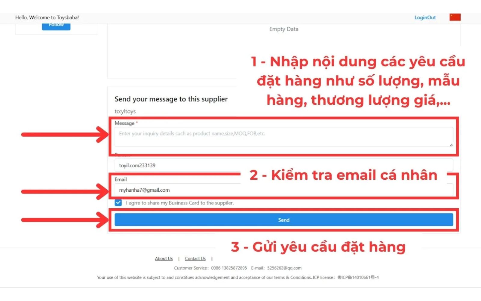 Liên hệ với chủ shop về yêu cầu mua hàng Toybaba Liên hệ với chủ shop về yêu cầu mua hàng Toybaba