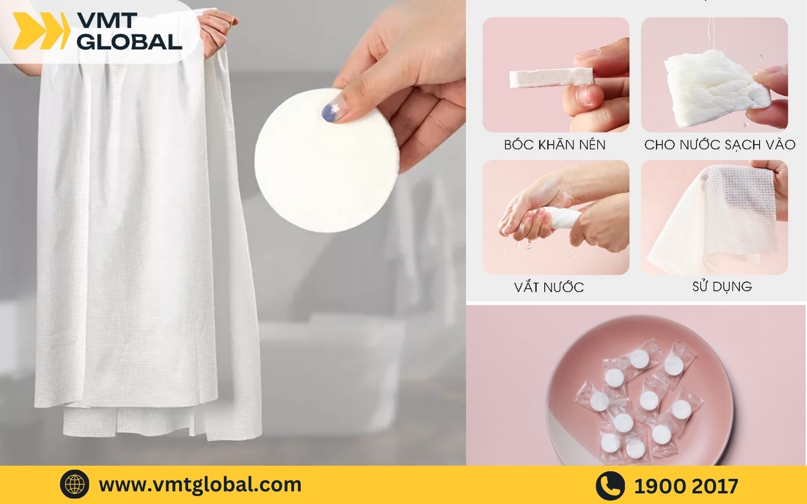 Giới thiệu khăn tắm nén