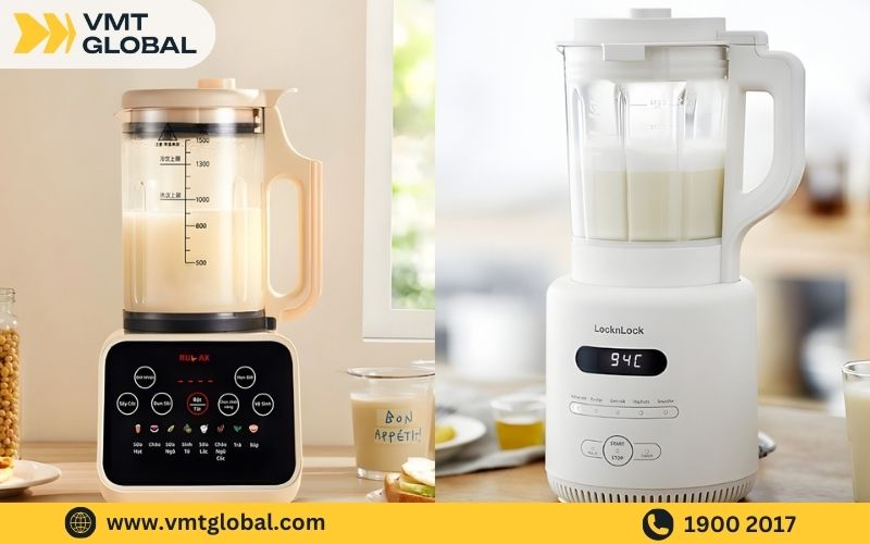 sản xuất máy xay in logo làm sữa hạt