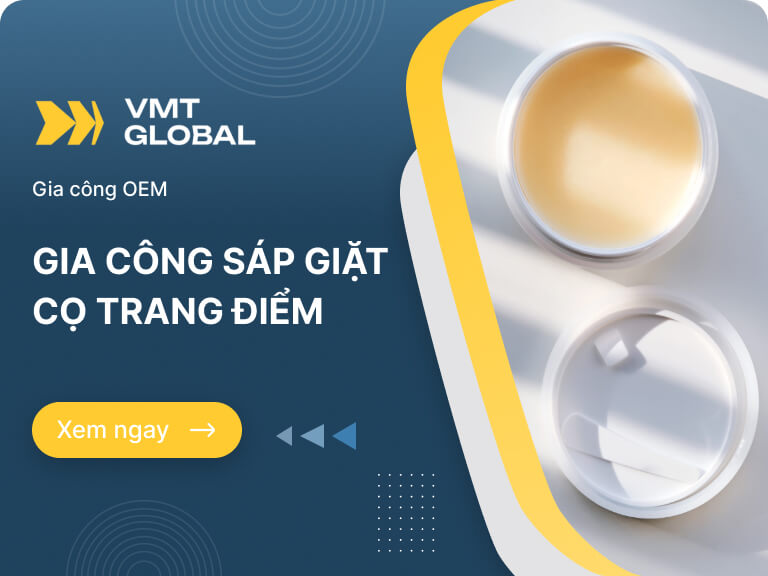 Gia công sáp giặt cọ trang điểm