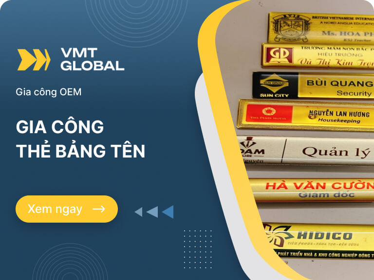 Gia công thẻ bảng tên