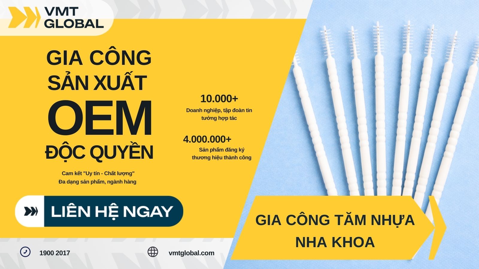 VMT Global - xưởng sản xuất tăm nhựa dùng trong y khoa