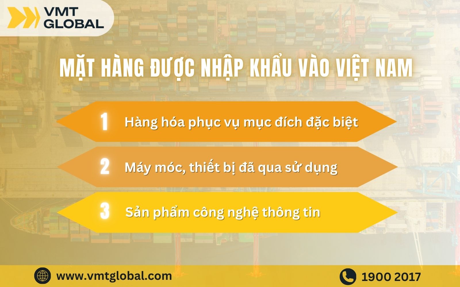 Những trường hợp hàng đã qua sử dụng được phép nhập khẩu vào Việt Nam