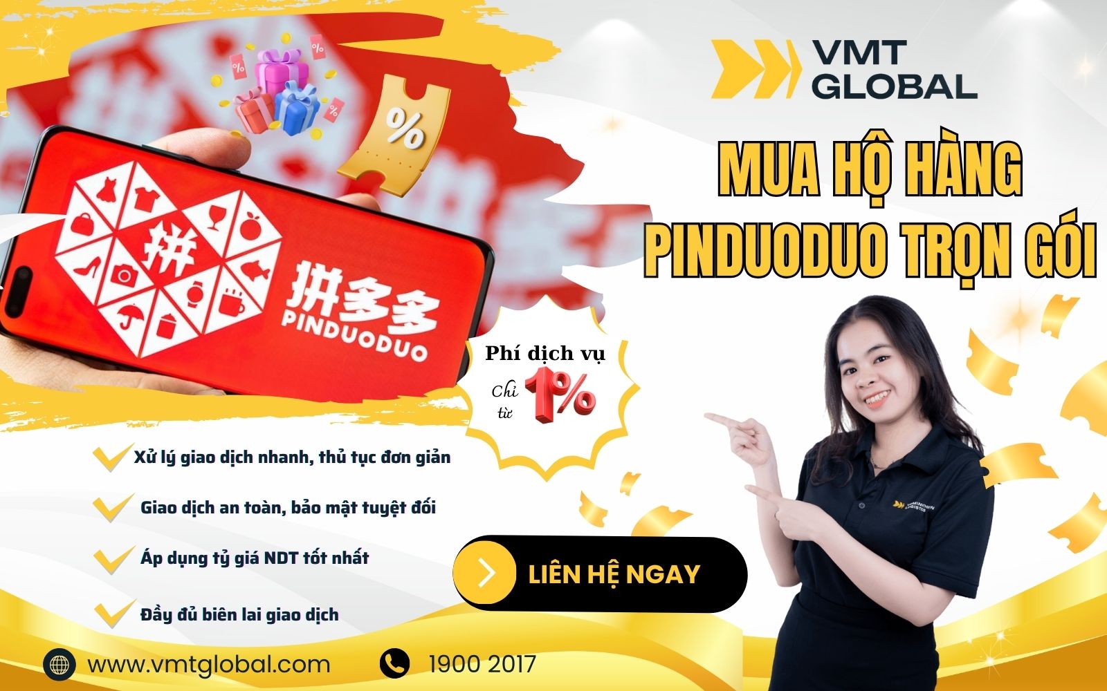 VMT mua hộ hàng Pinduoduo săn mã giảm giá tiết kiệm