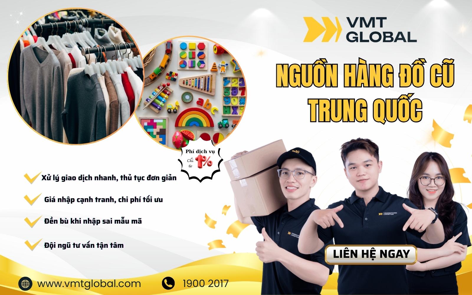 Nhập hàng secondhand tại VMT Global