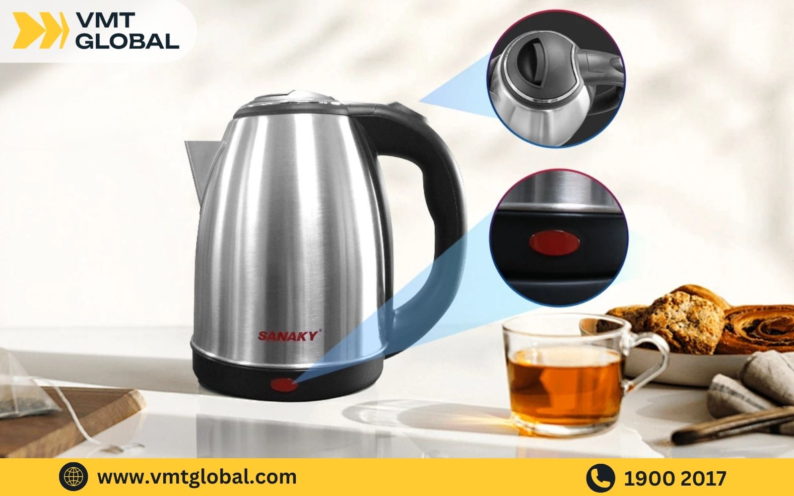 Ấm siêu tốc Sanaky