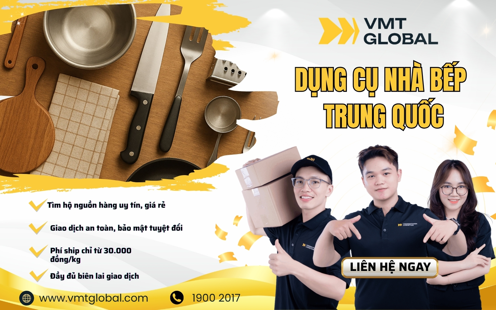 VMT nhập sỉ hộ nguồn hàng dụng cụ nhà bếp Trung Quốc