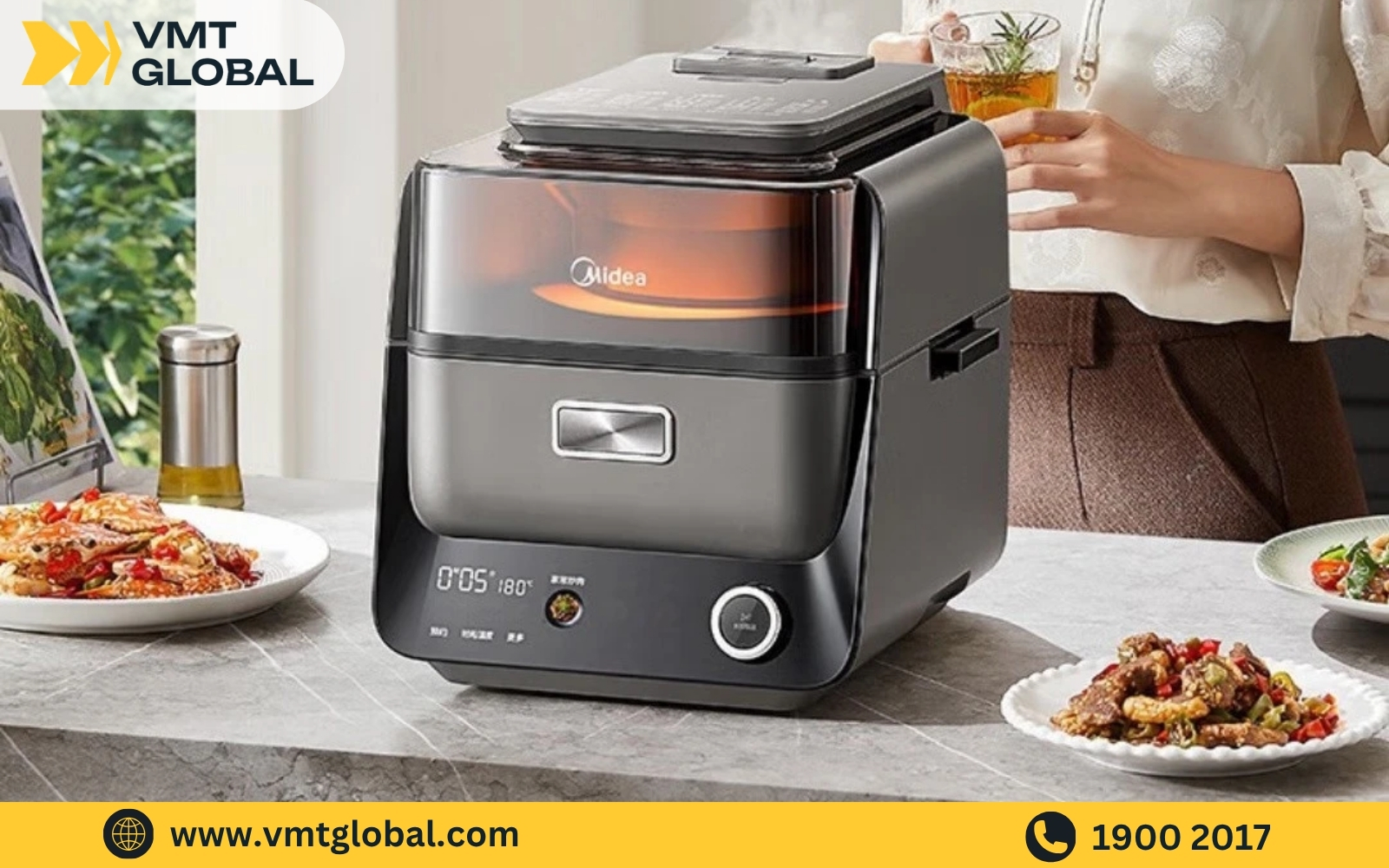 Nhập nguồn hàng dụng cụ nhà bếp Trung Quốc Midea