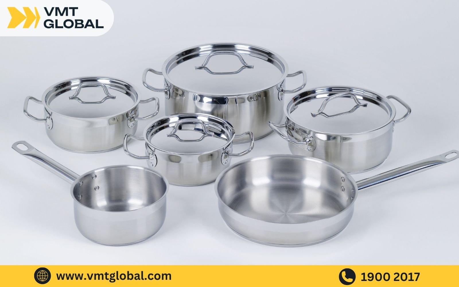 Nồi inox gia công tại VMT Global được sản xuất từ vật liệu chất lượng