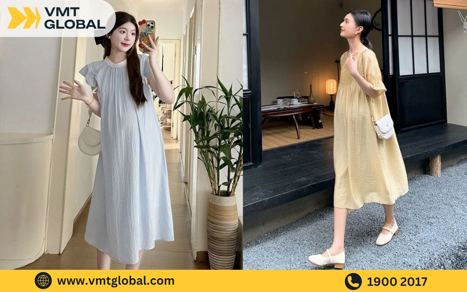 Đầm bầu dáng suông