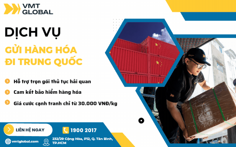 Dịch vụ đóng gói và gửi hàng đi Trung Quốc tại VMT Global