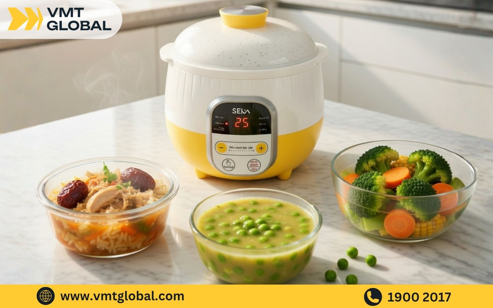 Nồi nấu cháo 4 in 4 Seka