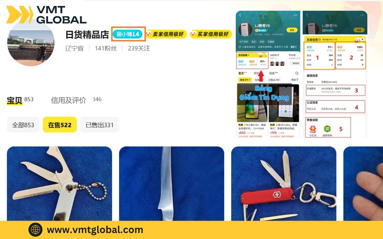 Đánh giá độ uy tín của shop