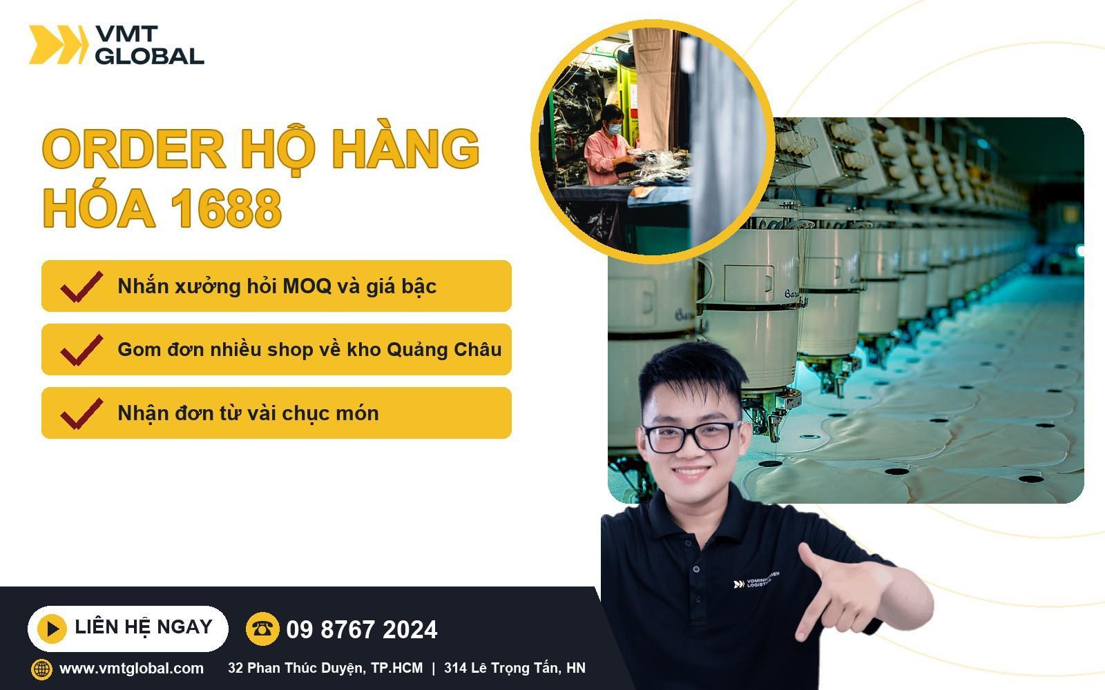 Dịch vụ order hộ hàng hóa 1688 gom đơn nhiều shop tại VMT Global Dịch vụ order hộ hàng hóa 1688 gom đơn nhiều shop tại VMT Global