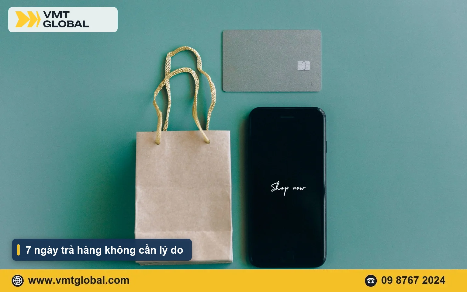 Chính sách 七天无理由退货 cho phép trả hàng Tmall trong 7 ngày không cần lý do