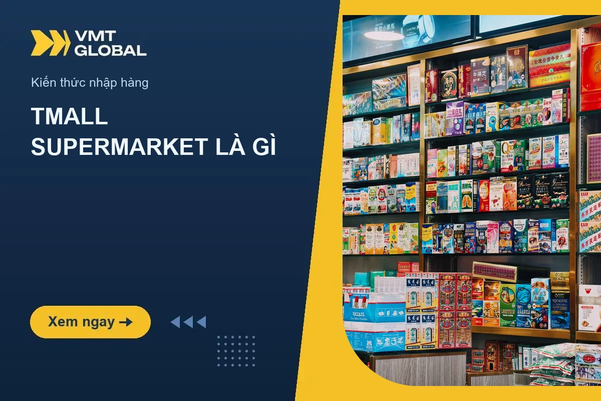 Tmall Supermarket: kệ hàng tiêu dùng Trung Quốc nhiều màu sắc